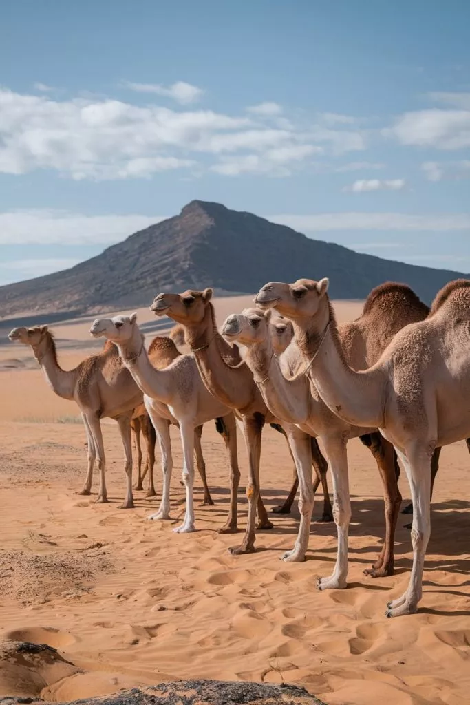 A Photo Of A Desert With Many Camels The Ye 7t5 Hspgmggts4psopq Qmxfhkc1qtglp88vikffpa