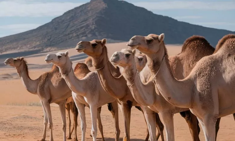 A Photo Of A Desert With Many Camels The Ye 7t5 Hspgmggts4psopq Qmxfhkc1qtglp88vikffpa