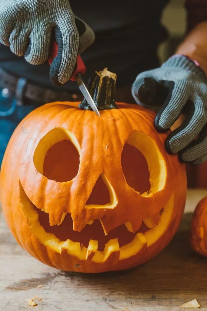 A Photo Of A Person Carving A Pumpkin Fo At3yomatrjqc6skghcebsa 68r93guht0gdar Fm9tolw