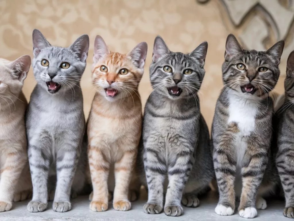 A Photo Of Multiple Cats Meowing In Unis Wtxheyxyrey5dhldije4rq Ayyiypattqmomltmkispug