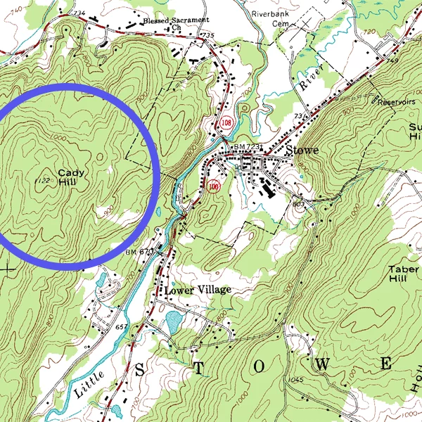 Topographic Map Example Cropped